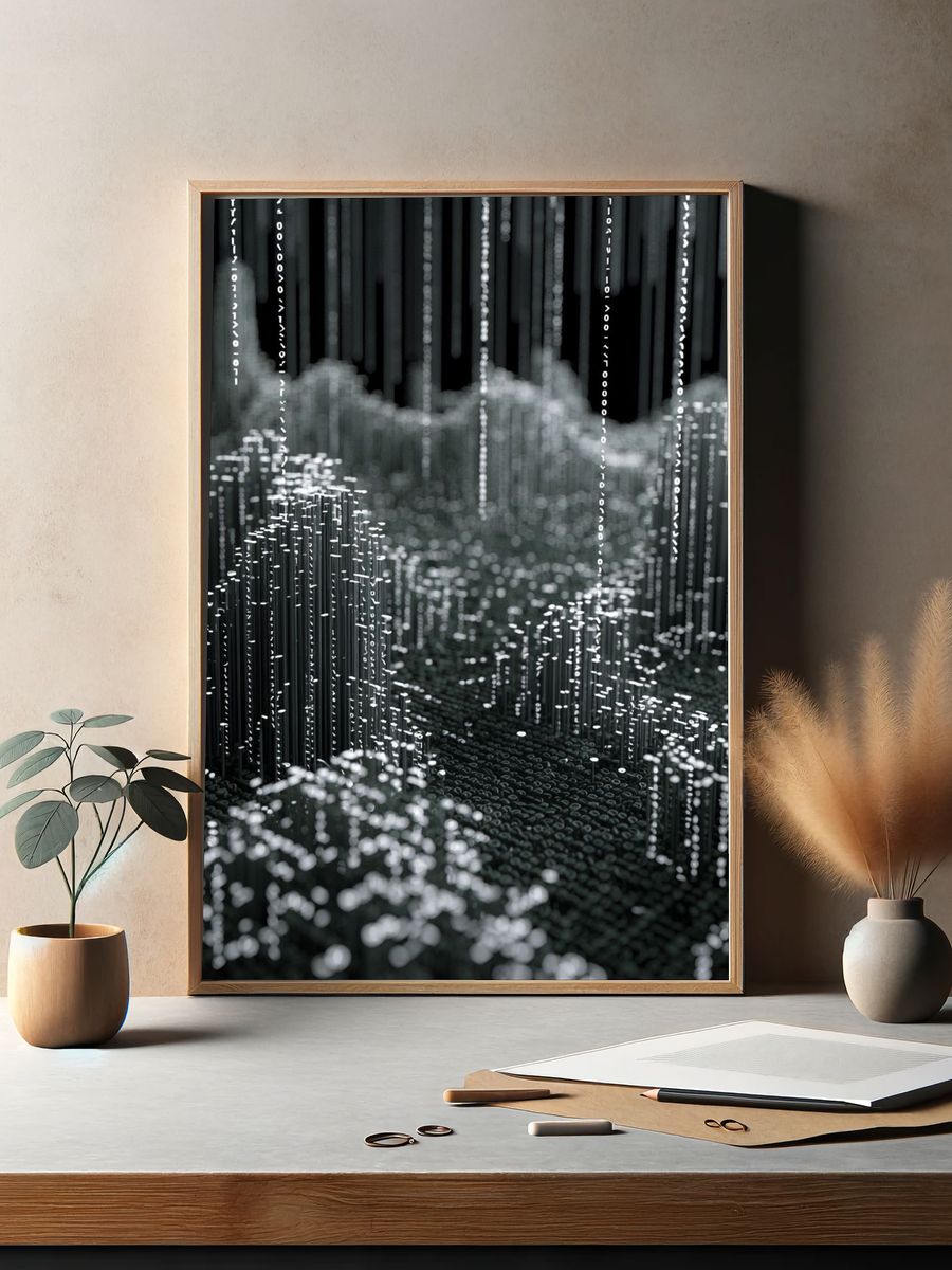 Digital Matrix Landscape Poster. — room view 2