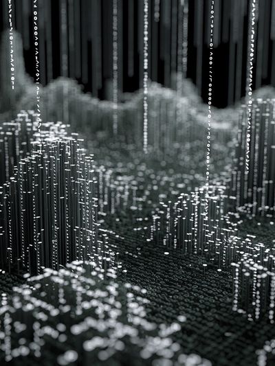 Digital Matrix Landscape Poster.