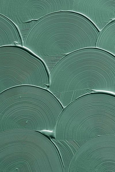 Green curve brush stroke texture.