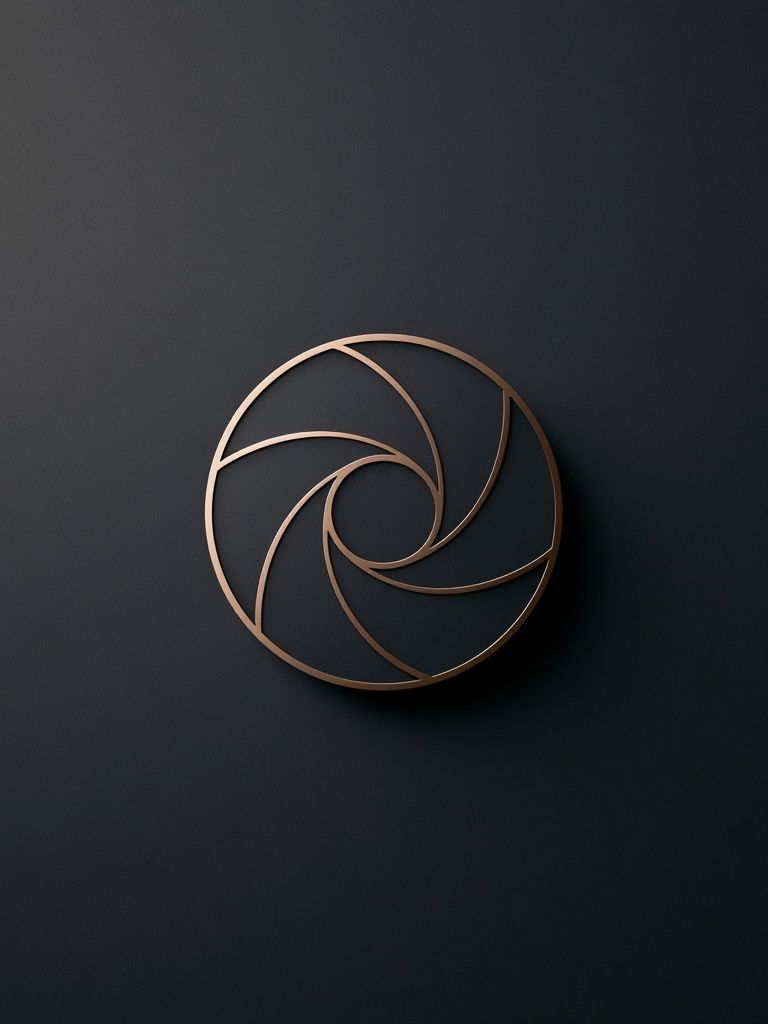 Copper Spiral Abstract Poster. poster detail