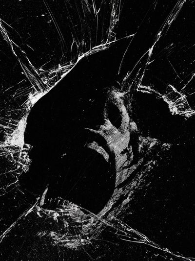Cracked Glass Abstract Poster. poster