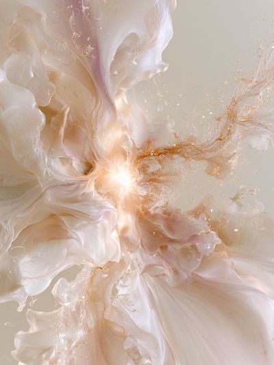 Pearl Bloom Abstract Poster.