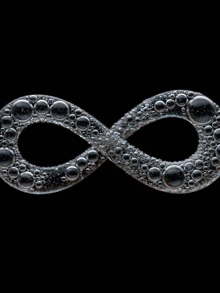 Bubble Infinity Abstract Poster. poster — abstract art