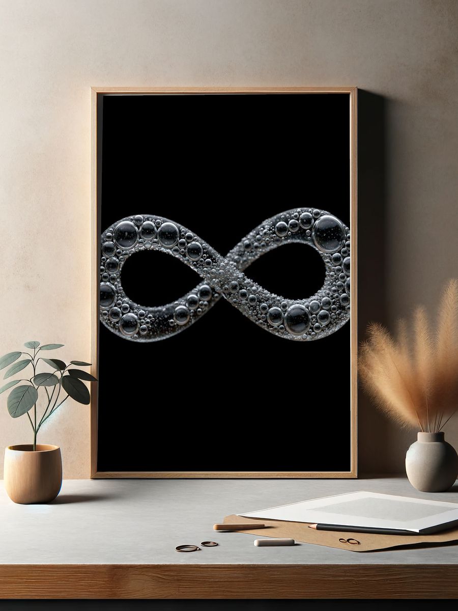 Bubble Infinity Abstract Poster. — room view 2