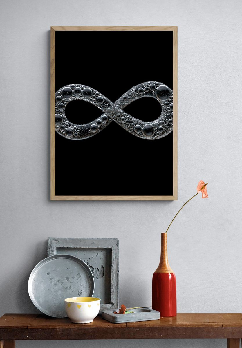 Bubble Infinity Abstract Poster. — room view 3