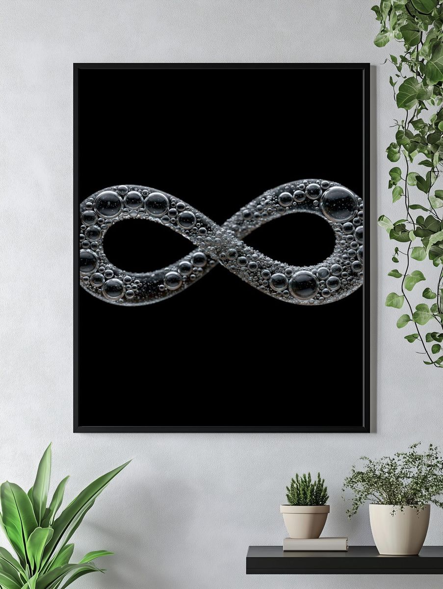 Bubble Infinity Abstract Poster. — room view 4
