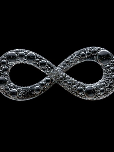 Bubble Infinity Abstract Poster. poster