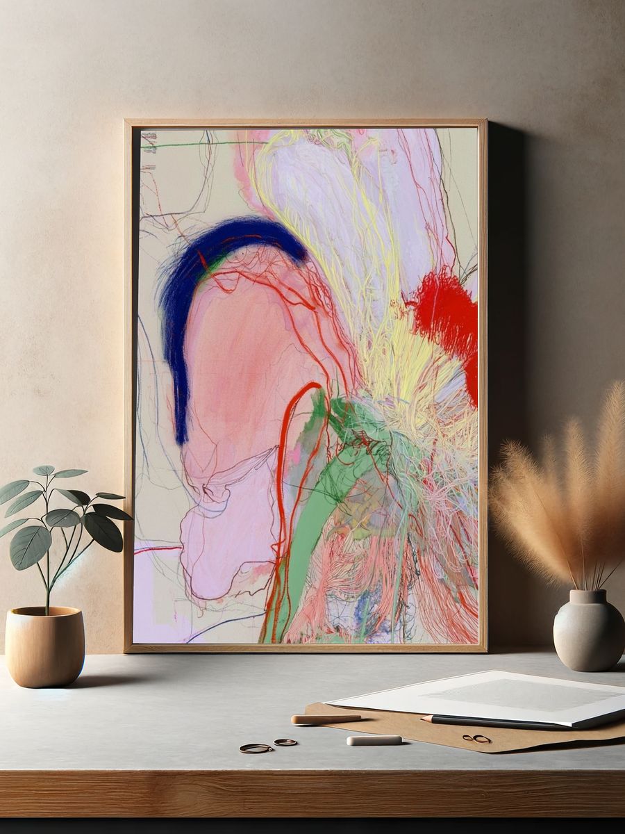 Abstract Color Field Poster. — room view 2