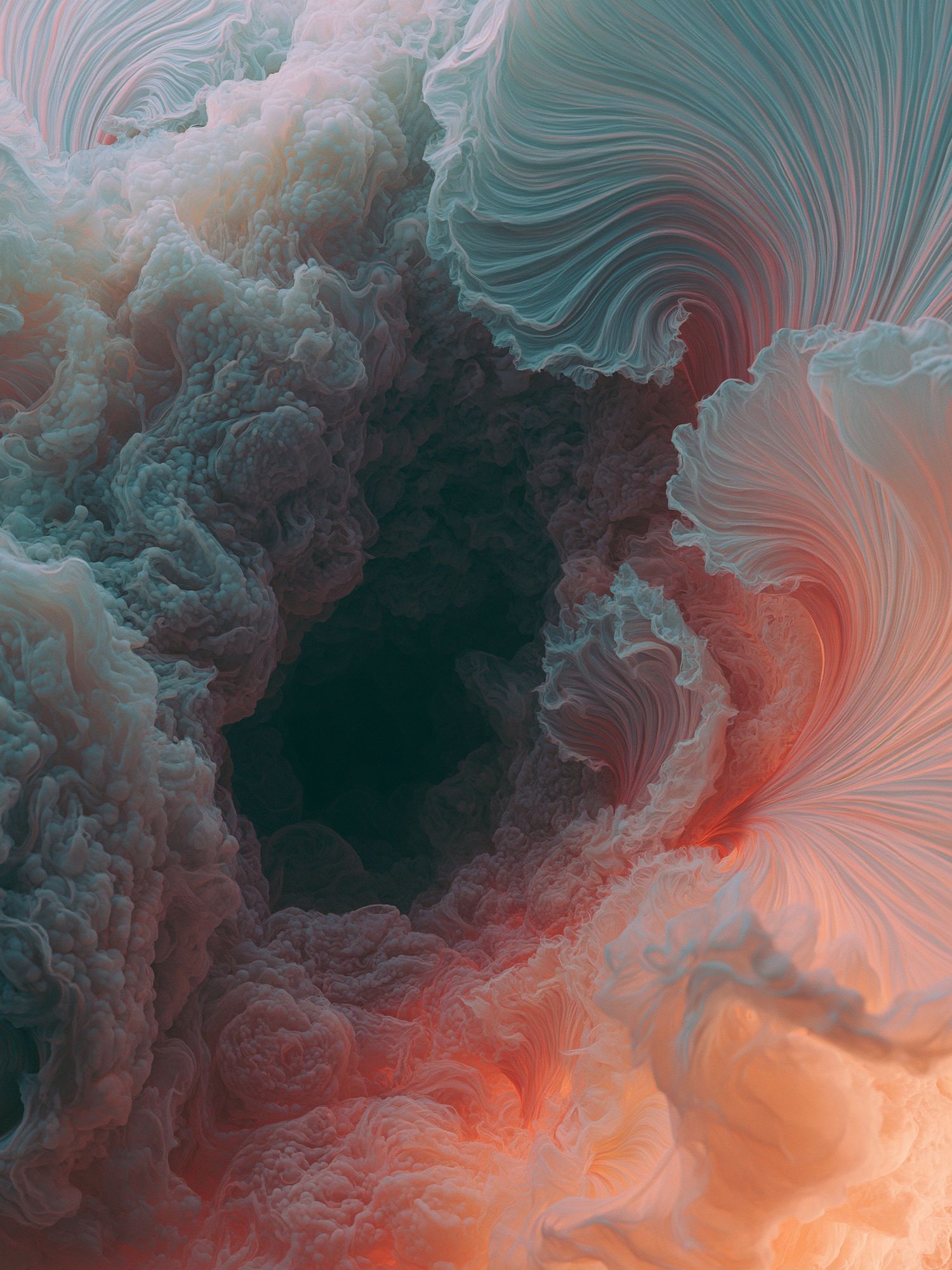 Ethereal Cloud Swirl Abstract Poster. poster detail