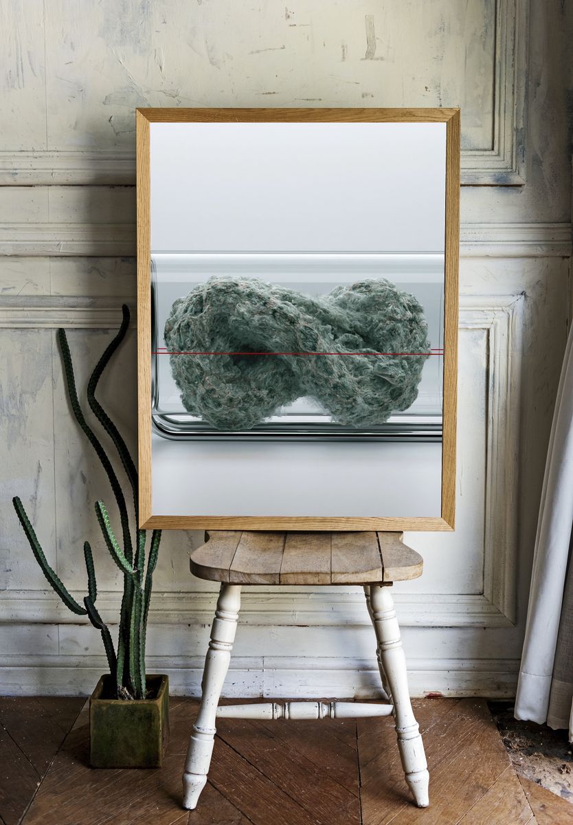 Abstract Glass Vessel Print. room preview