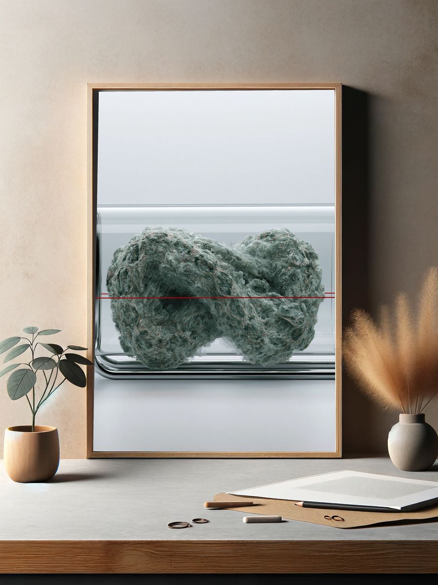 Abstract Glass Vessel Print. — room view 2