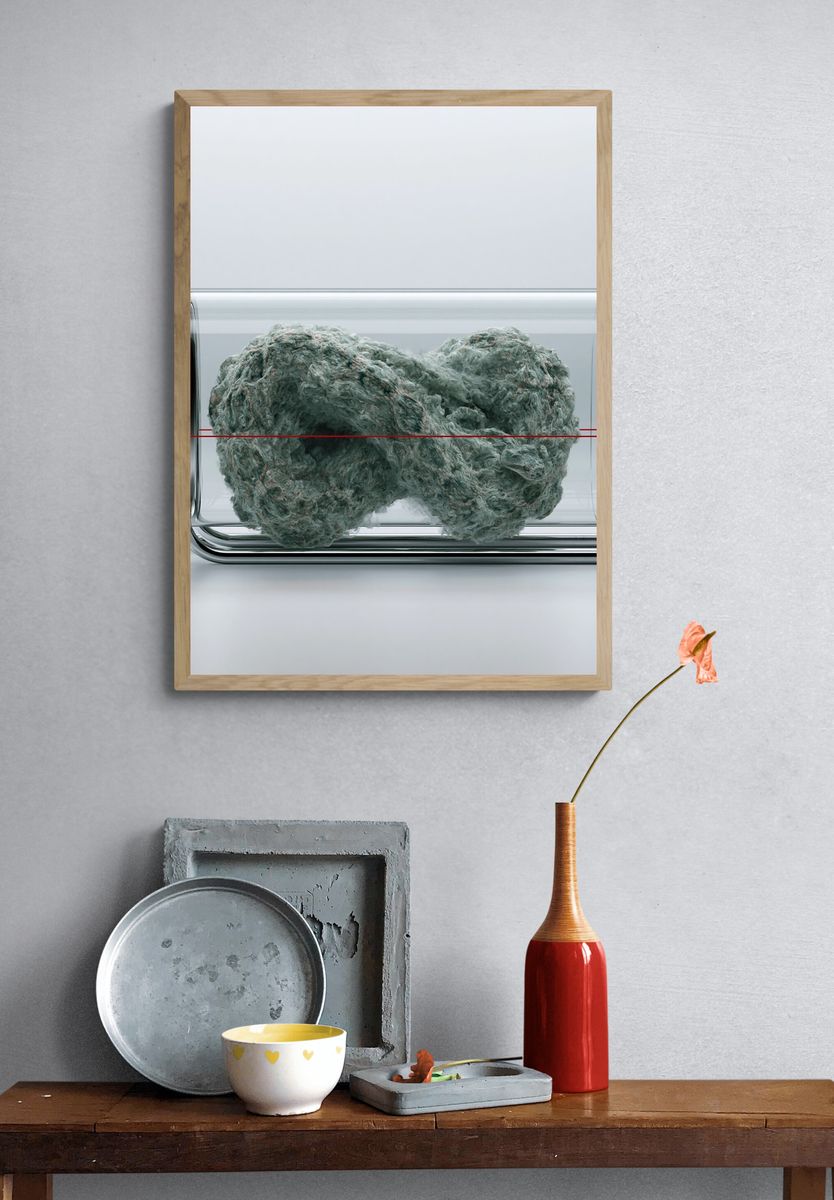 Abstract Glass Vessel Print. — room view 3