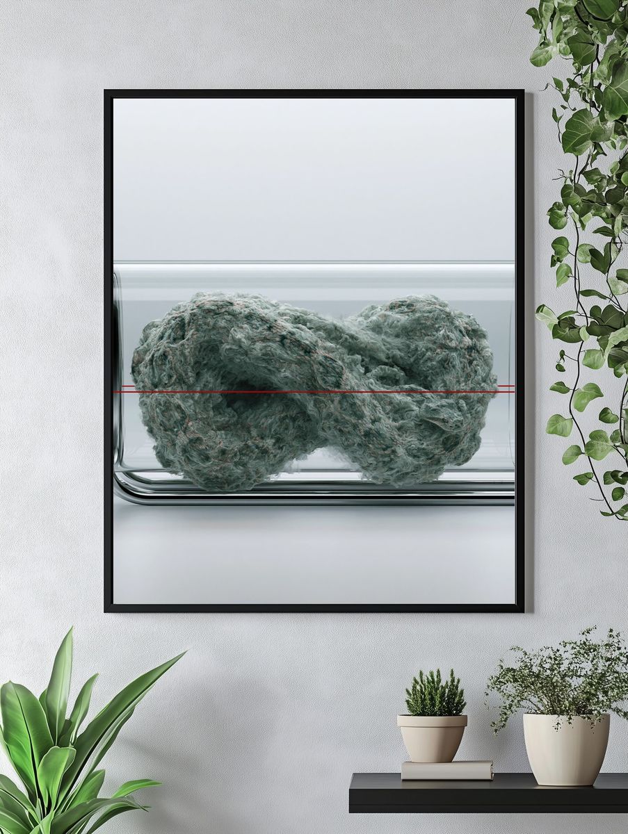 Abstract Glass Vessel Print. — room view 4