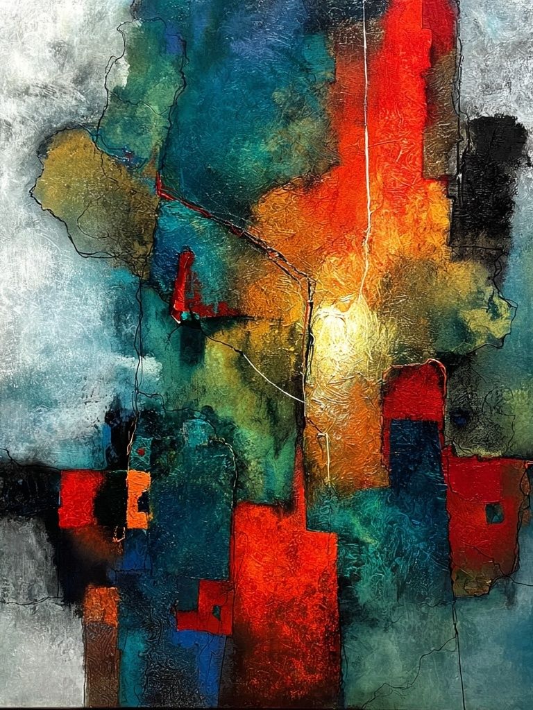 Chromatic Urban Abstract Poster. poster — abstract art