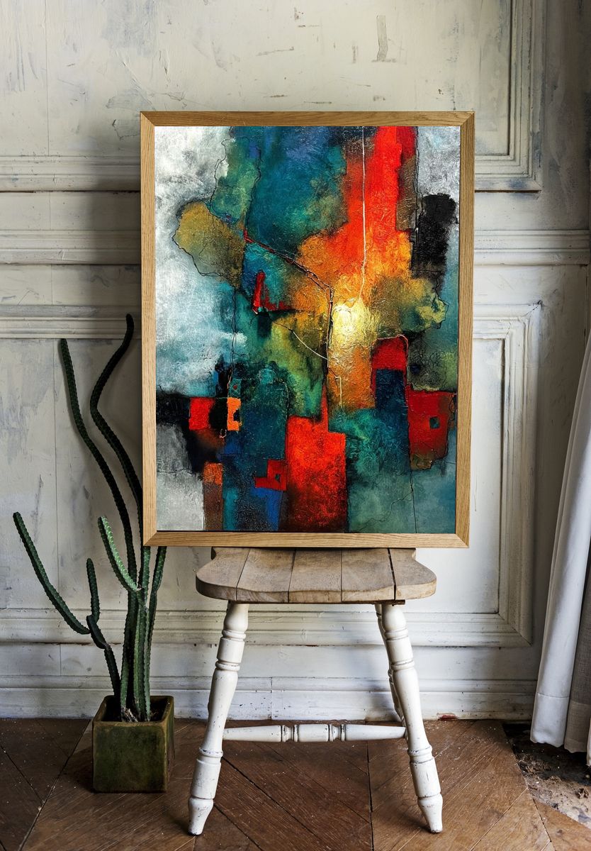 Chromatic Urban Abstract Poster. room preview