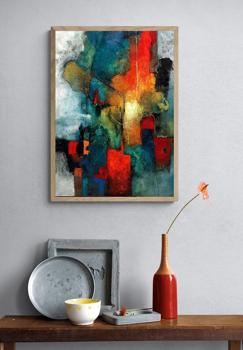 Chromatic Urban Abstract Poster. — room view 3