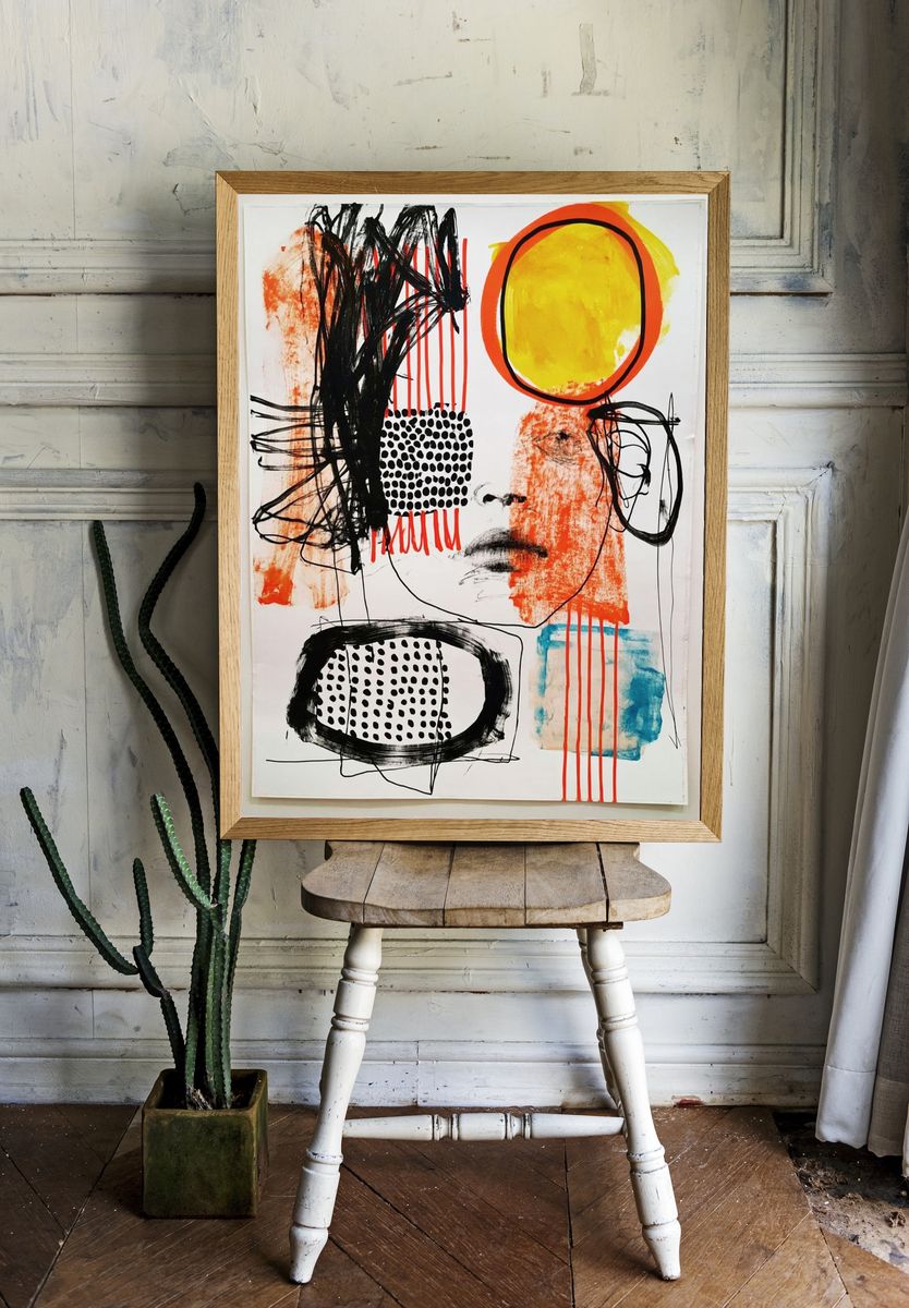 Industrial Machine Abstract Poster. — room view 1