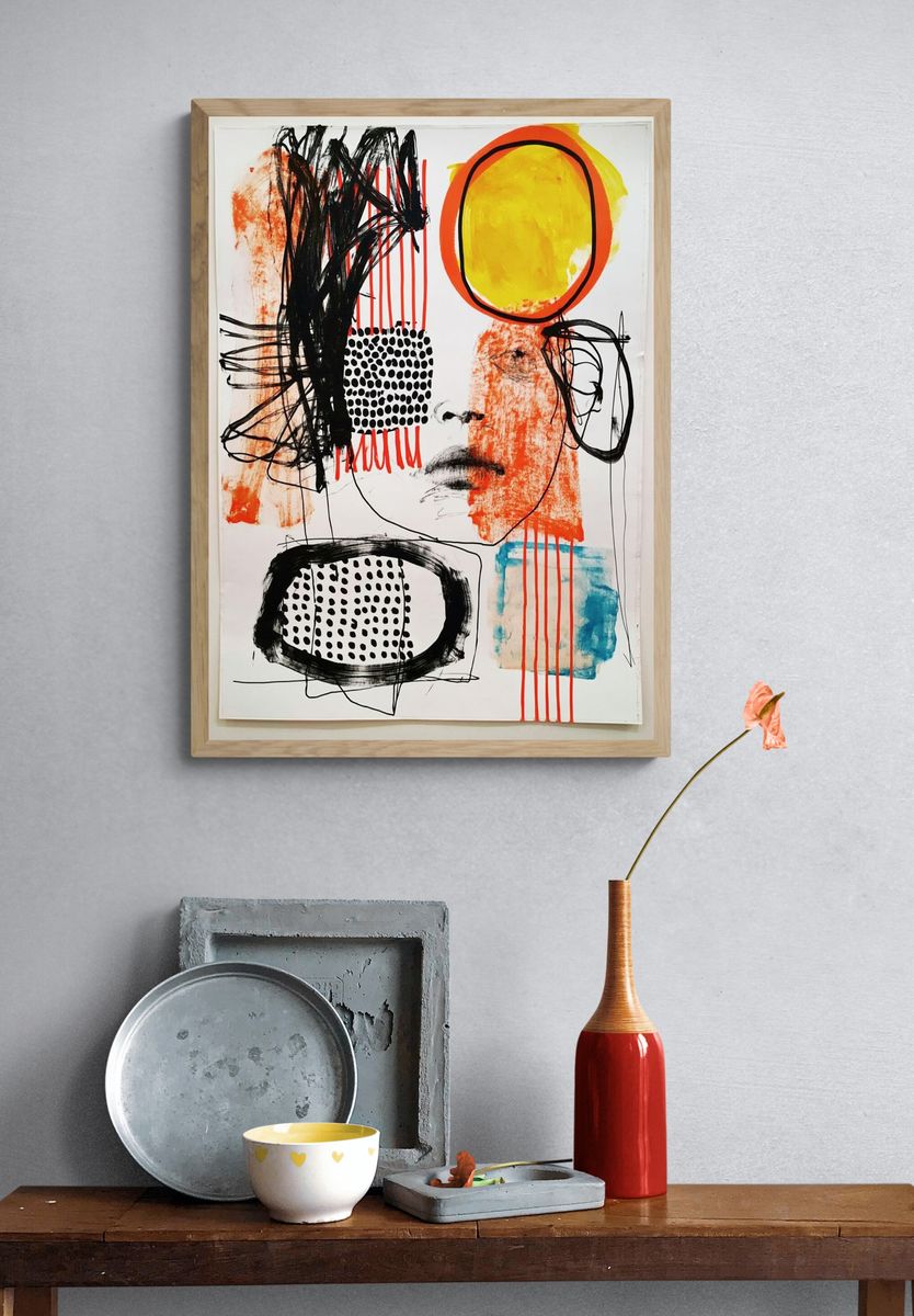Industrial Machine Abstract Poster. — room view 3