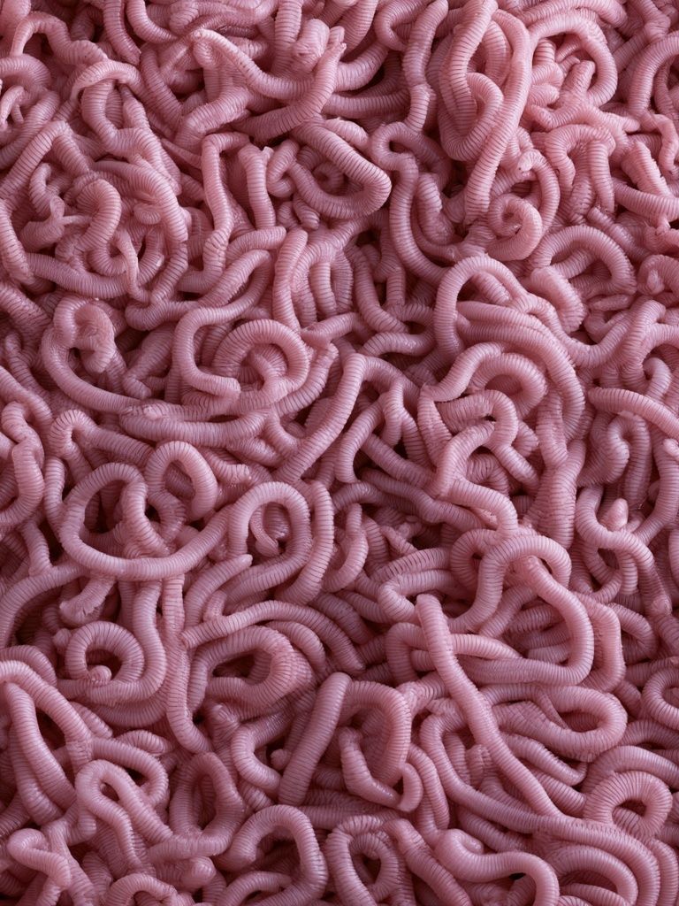 Pink Tangle Abstract Poster. poster detail