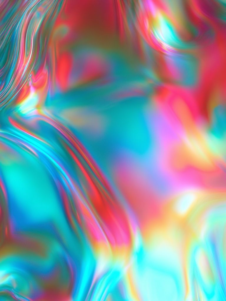 Neon Prism Flow Abstract Poster. poster detail