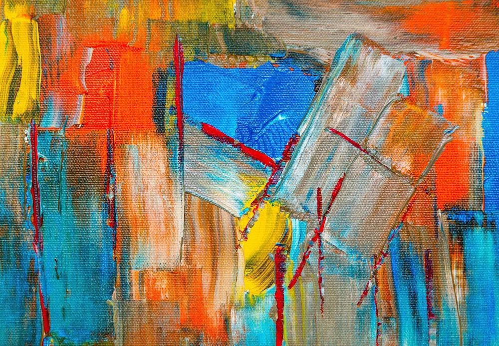 Free bold abstract painting background. poster — abstract art