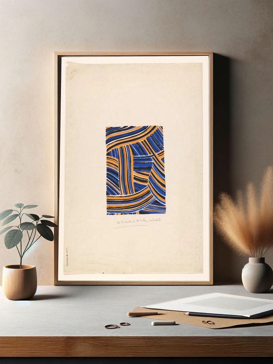 Ontwerp voor een zijden stof. — room view 2