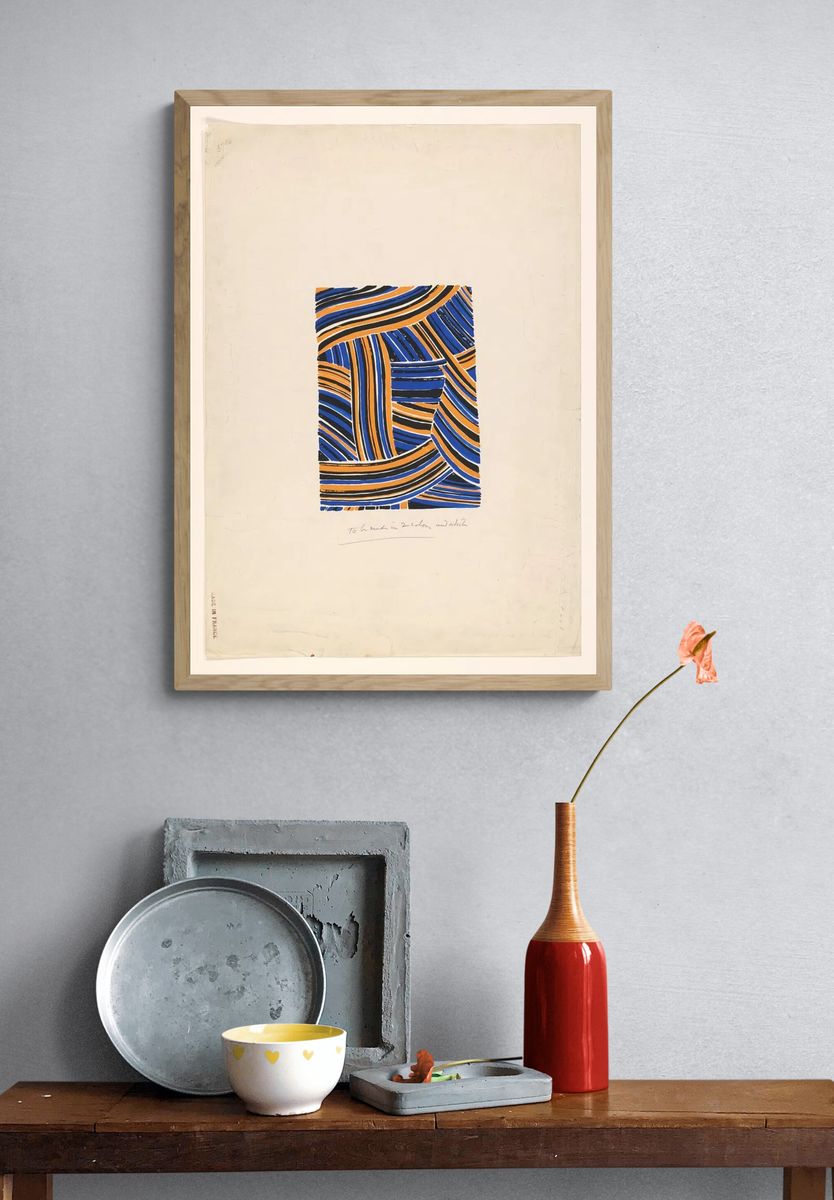 Ontwerp voor een zijden stof. — room view 3