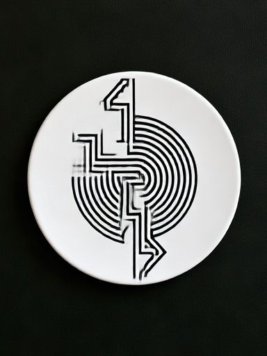 Geometric Spiral Abstract Poster. poster detail