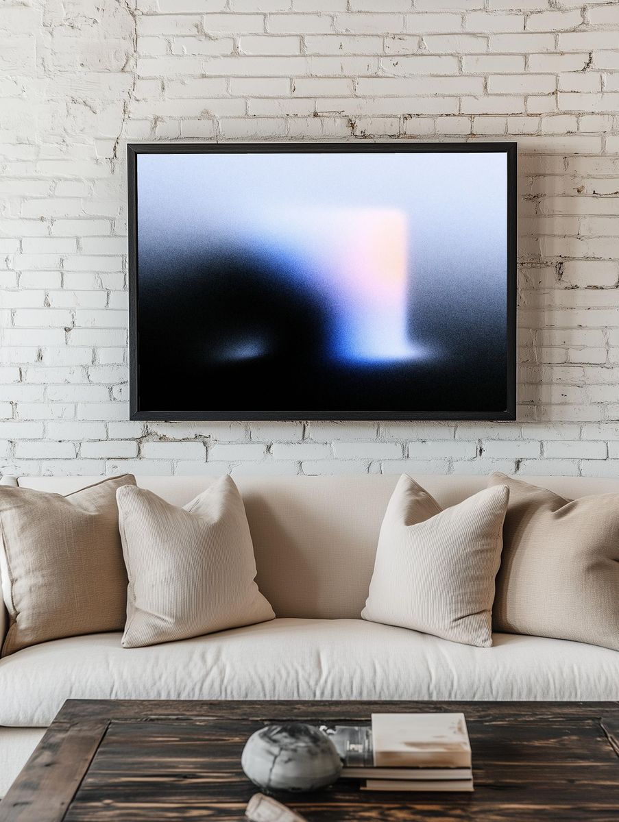 Soft Glow Abstract Poster. room preview