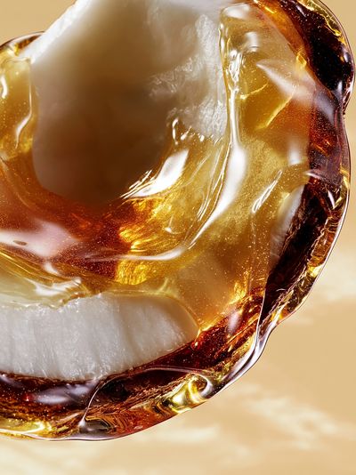Amber Glass Abstract Poster.