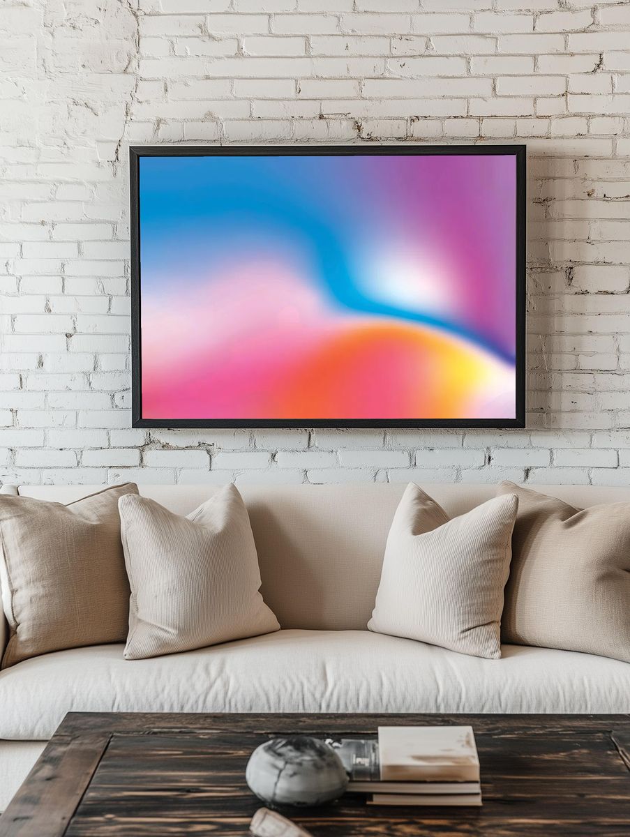 Colorful gradient background design. — room view 1
