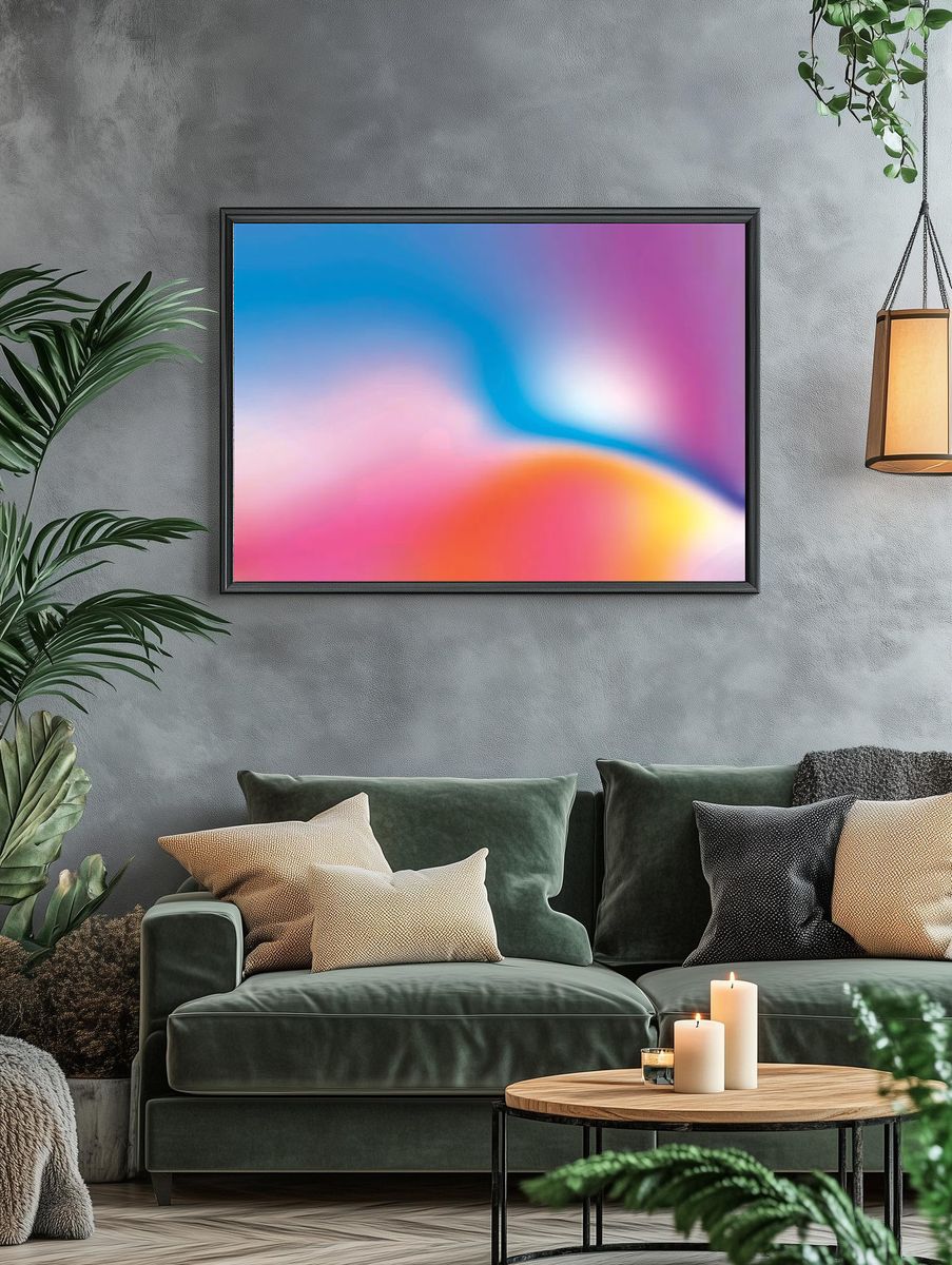 Colorful gradient background design. — room view 4