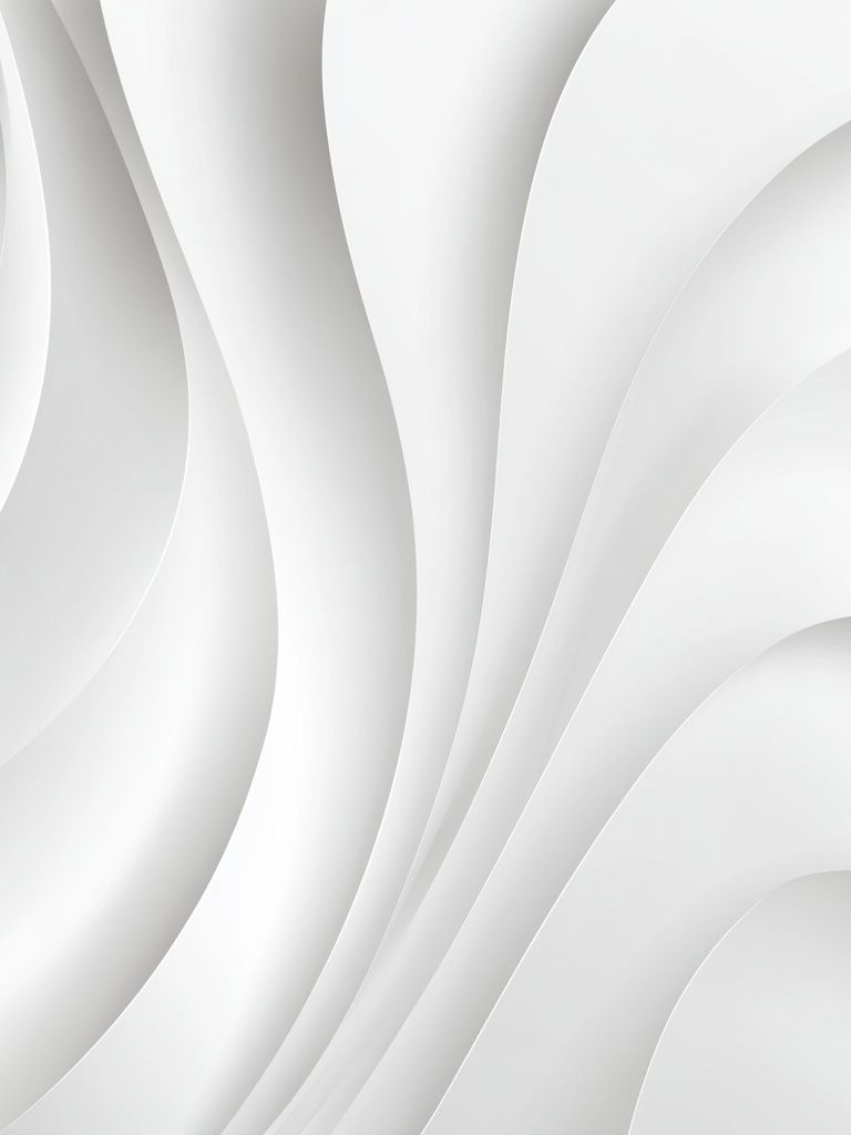 Soft White Curves Abstract Poster. poster detail