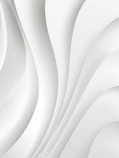 Soft White Curves Abstract Poster.