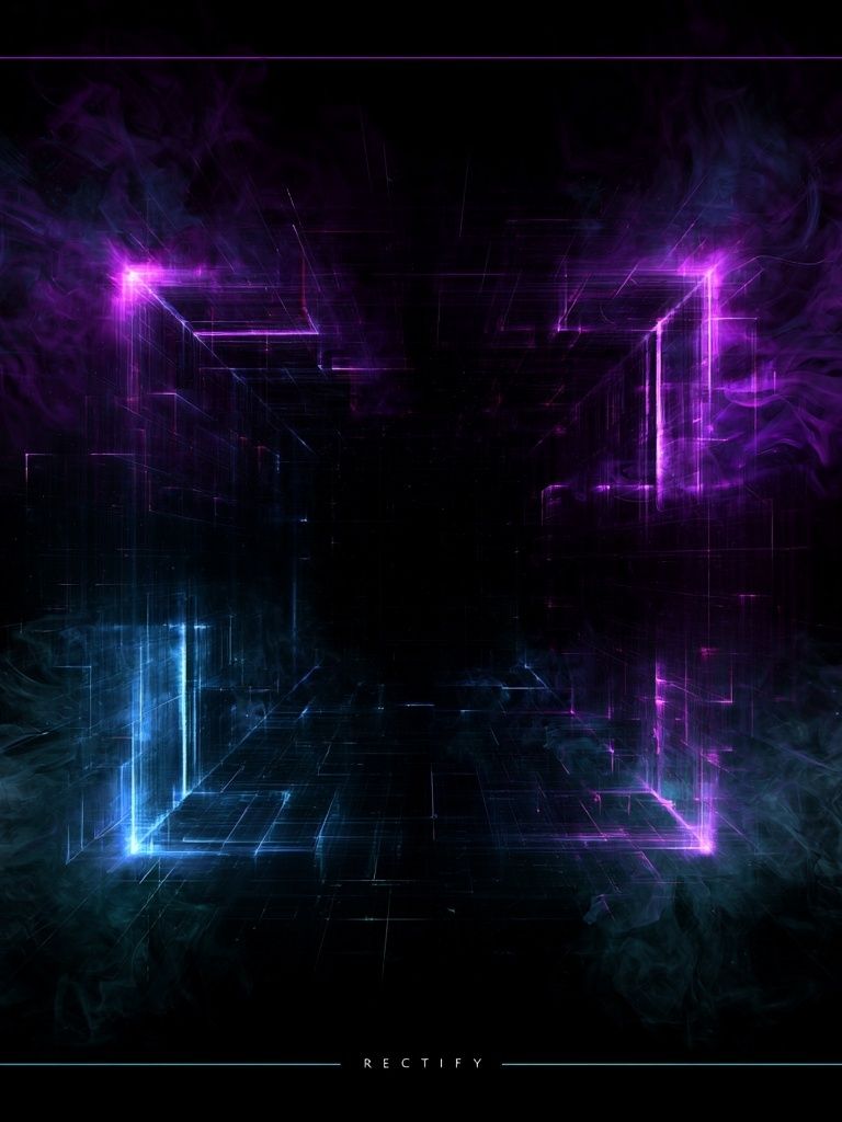 Neon Rectify Abstract Poster. poster detail