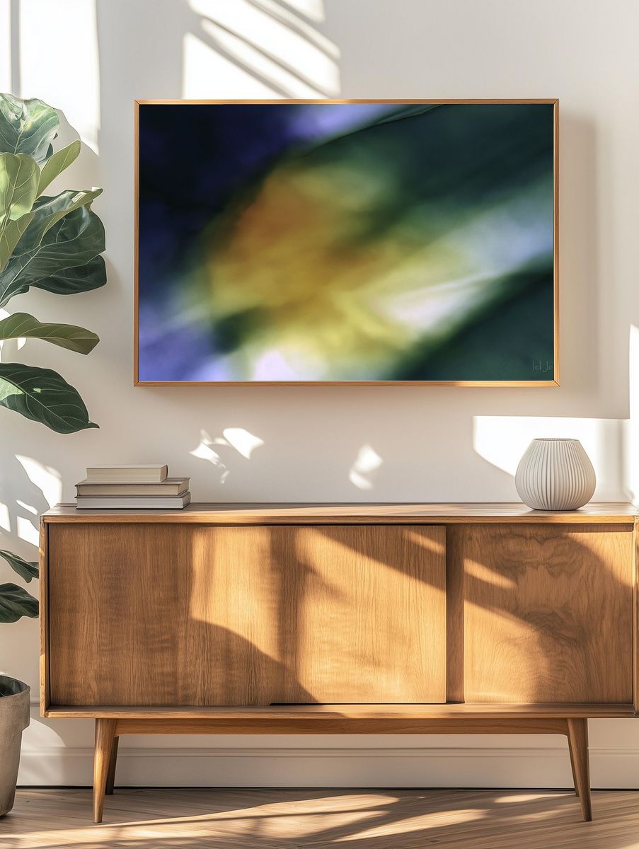 Aurora Blur Abstract Print. — room view 3