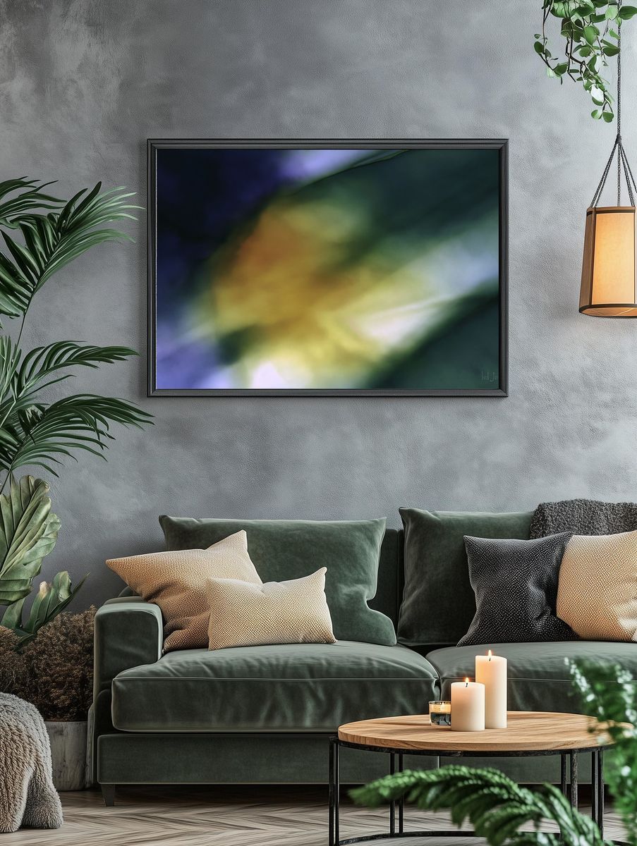 Aurora Blur Abstract Print. — room view 4