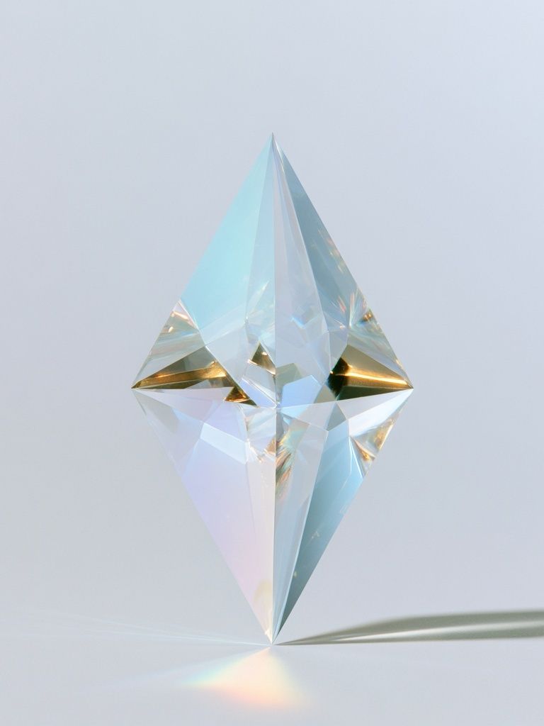 Crystal Prism Abstract Poster. poster — abstract art