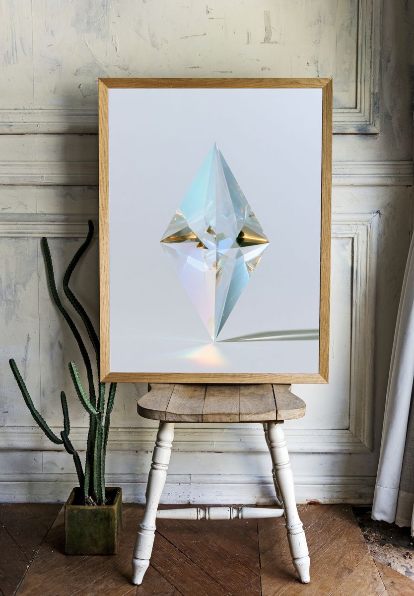 Crystal Prism Abstract Poster. room preview