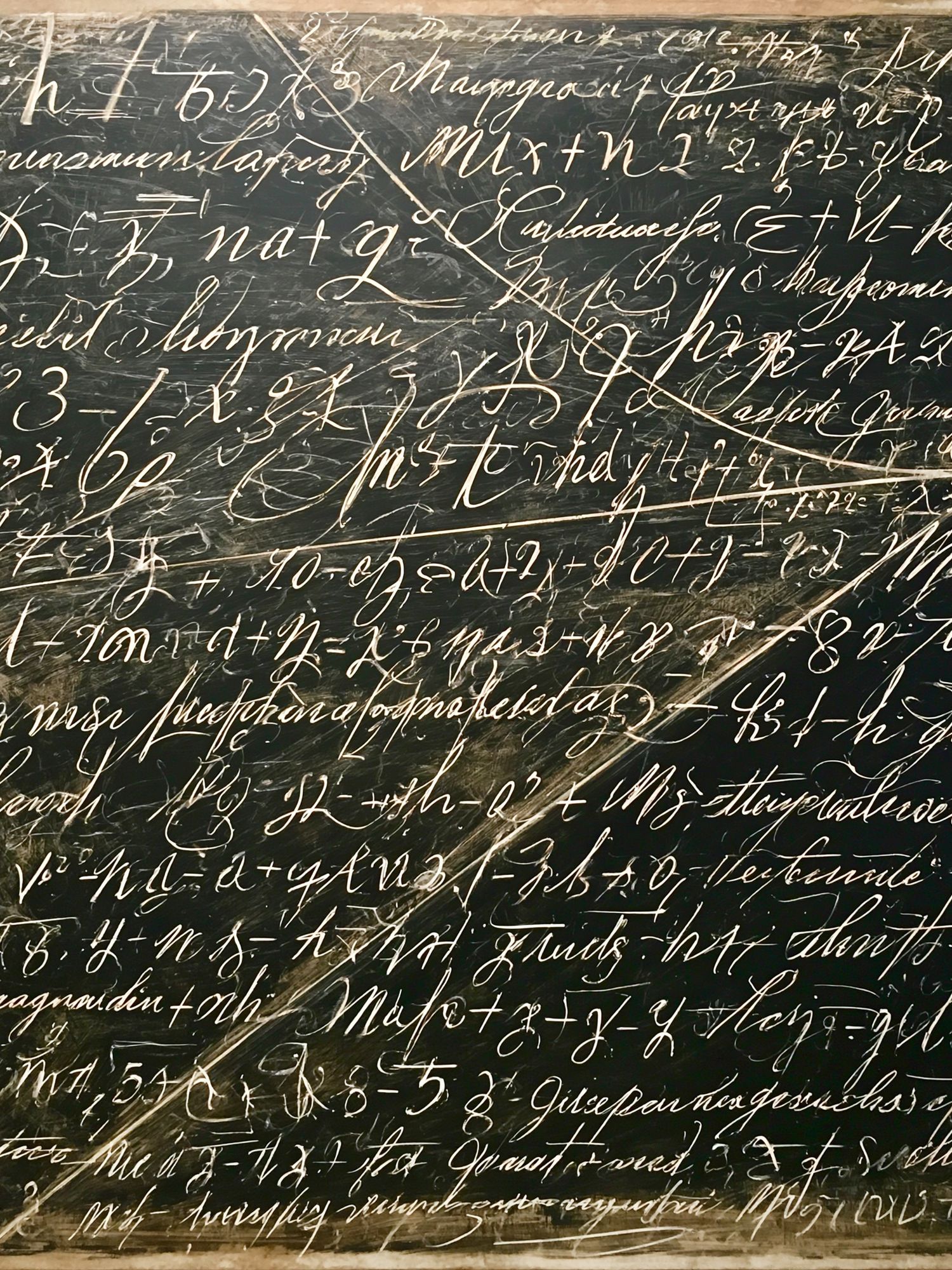 Chalkboard Script Abstract Poster. poster detail