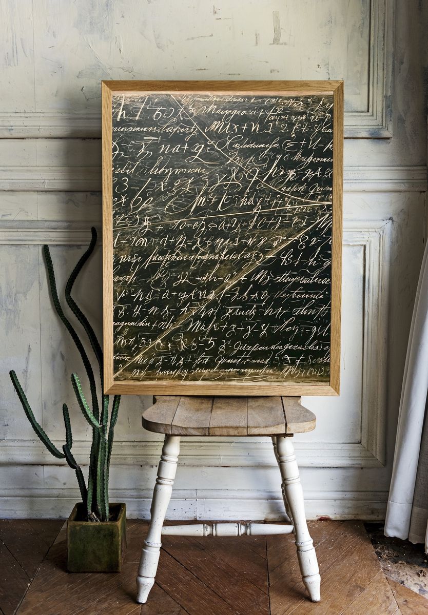 Chalkboard Script Abstract Poster. room preview