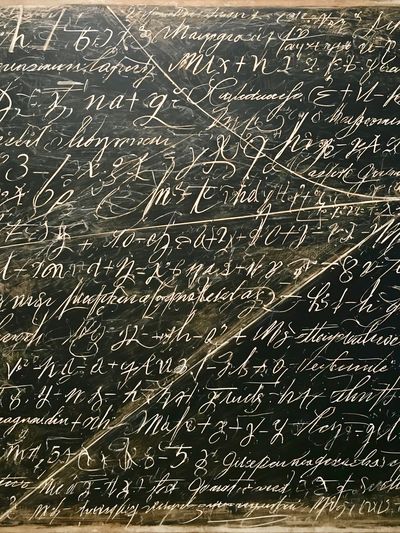 Chalkboard Script Abstract Poster.