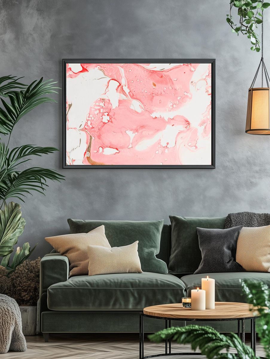 Red watercolor texture wallpaper background. — room view 4
