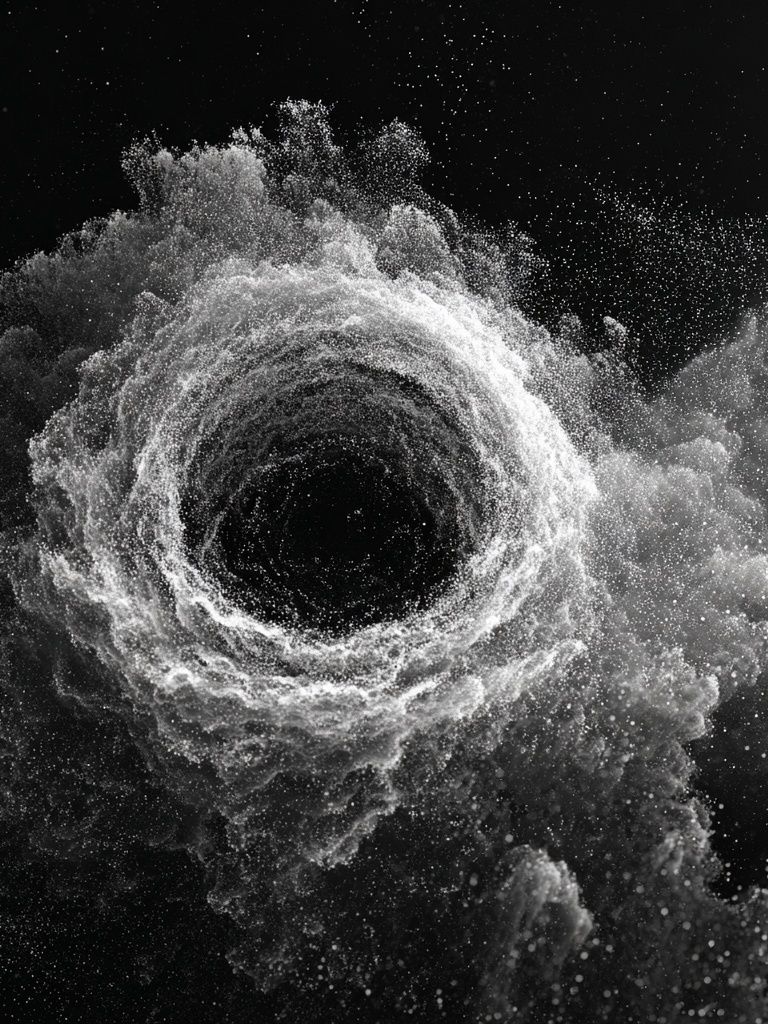 Cosmic Dust Vortex Print. poster — abstract art