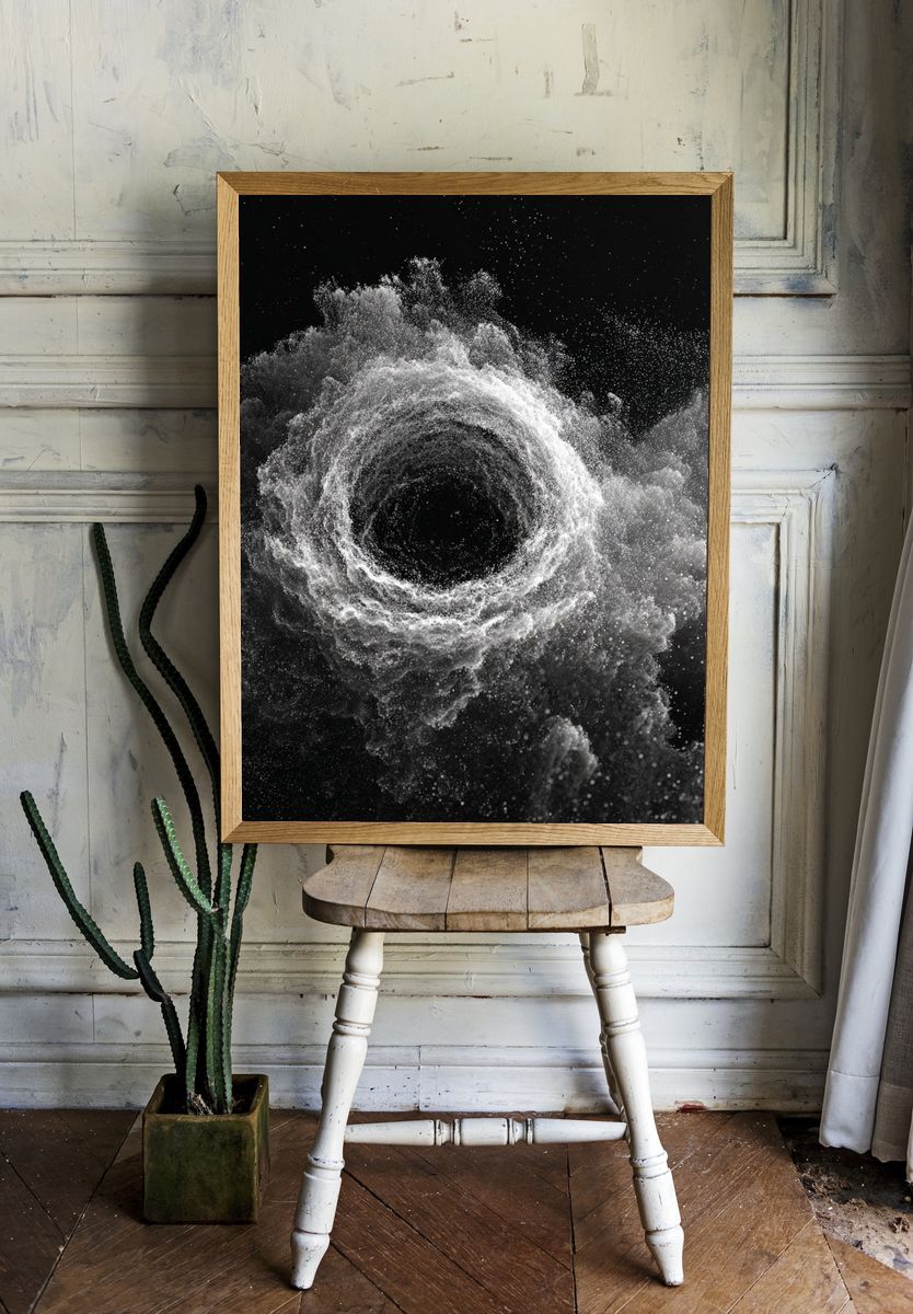Cosmic Dust Vortex Print. — room view 1