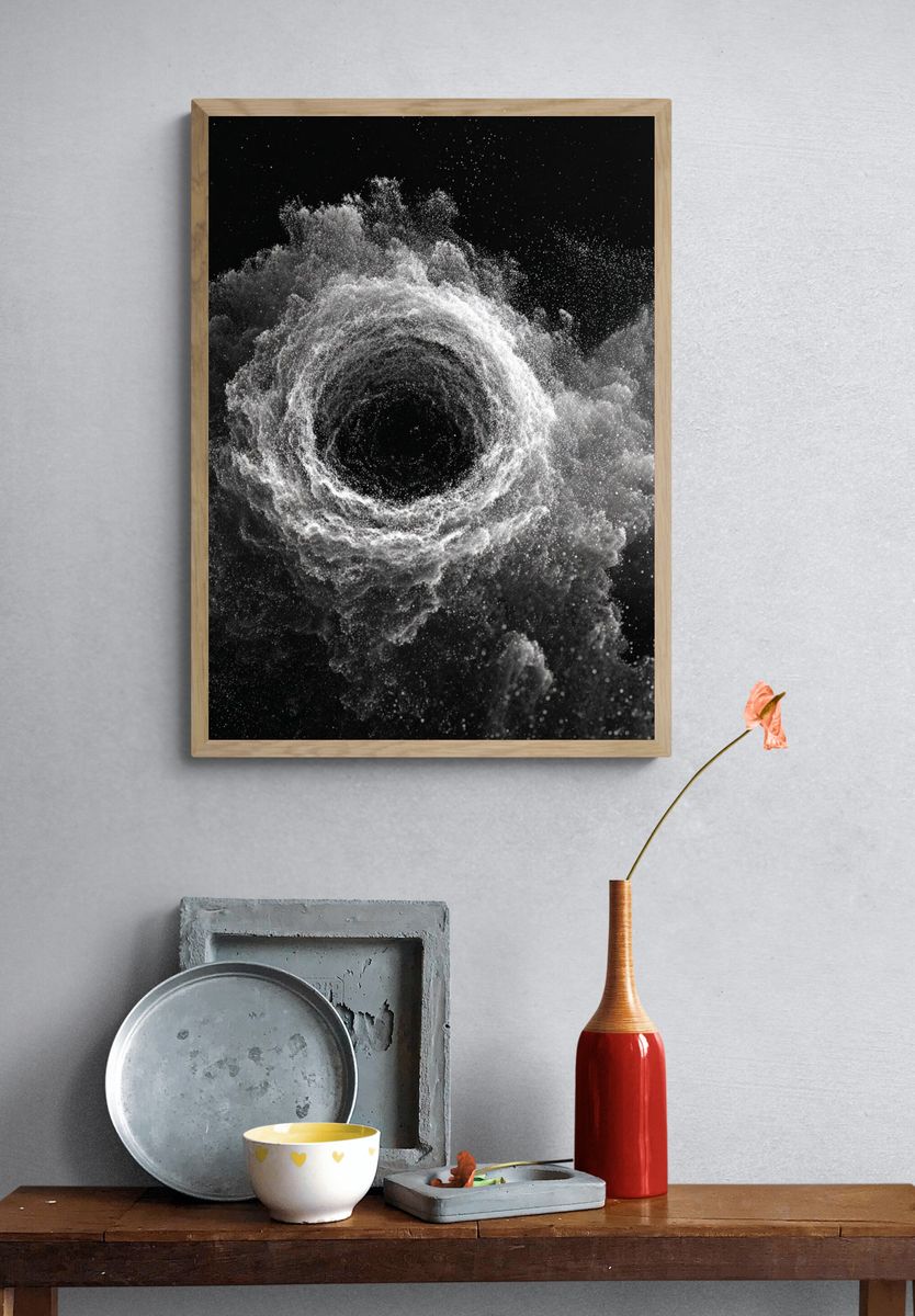 Cosmic Dust Vortex Print. — room view 3