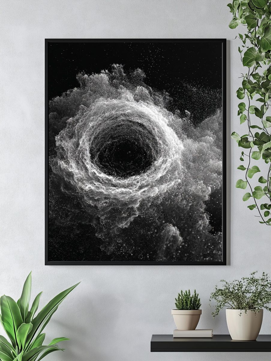 Cosmic Dust Vortex Print. — room view 4