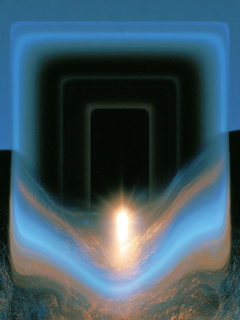 Neon Portal Abstract Poster. poster detail