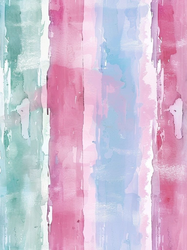 Pastel Watercolor Stripes Poster. poster — abstract art