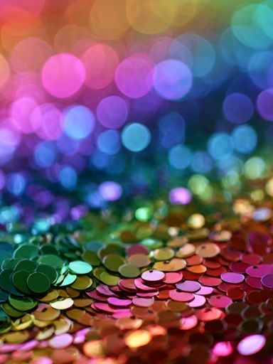 Rainbow Bokeh Abstract Poster. poster detail